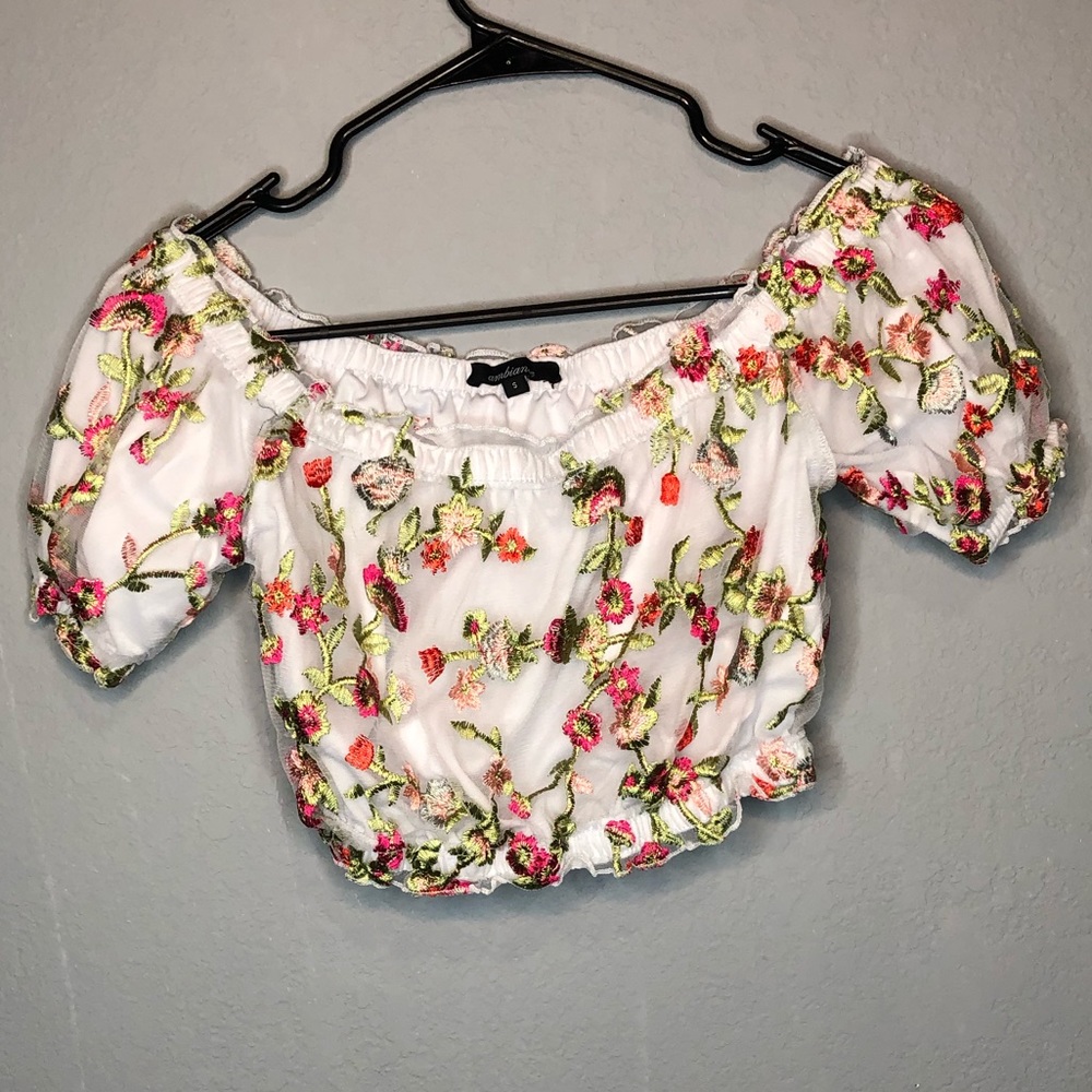 Flower crop top